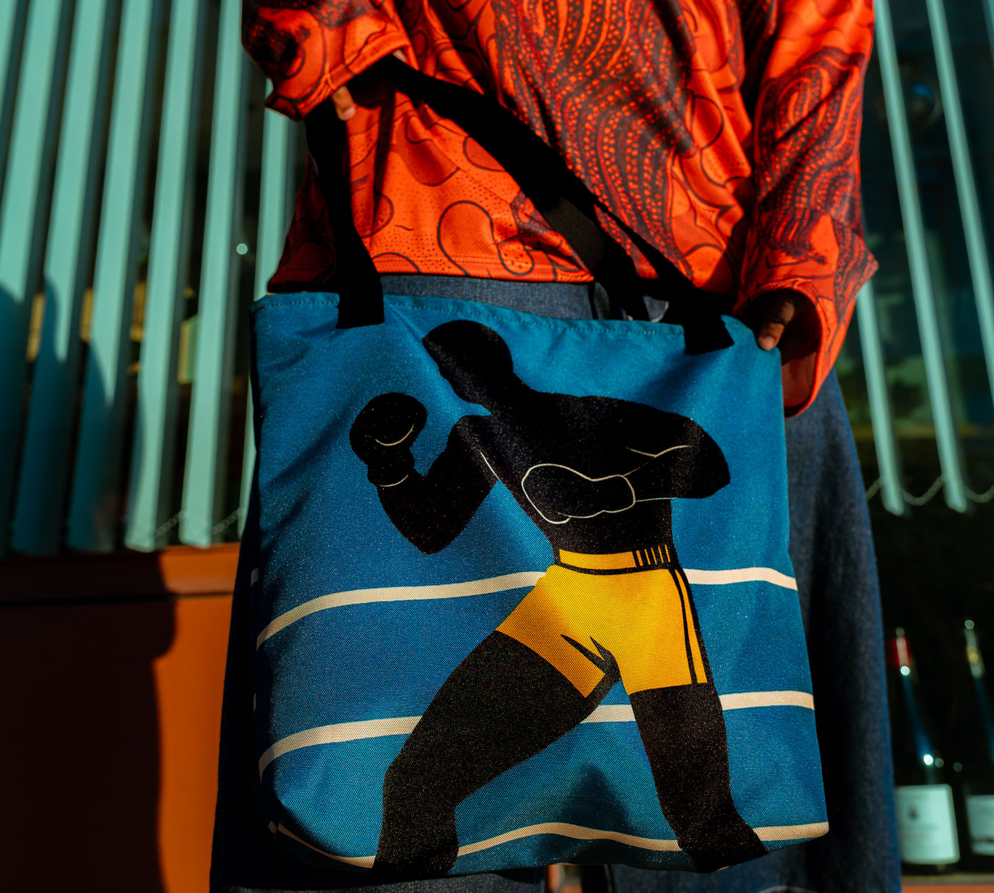 Le Boxeur Tote bag (Green)